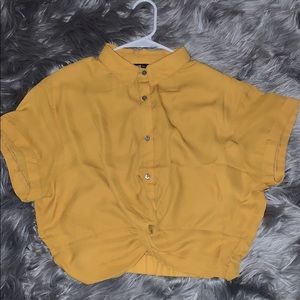 cute button up crop top